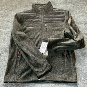 Free Country Charcoal and Black Zip-Up Jacket